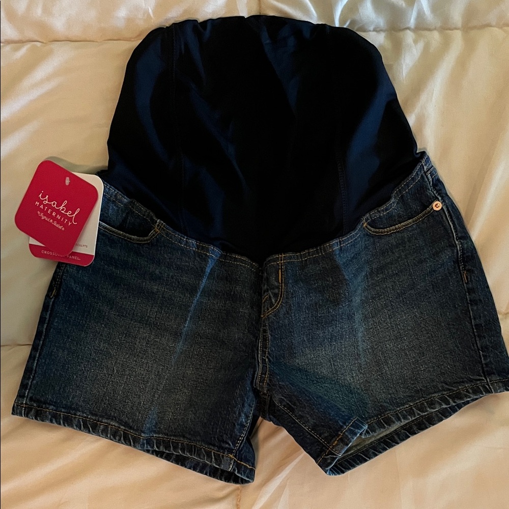 Isabel Maternity by Ingrid & Isabel Size 6 ~Dark Blue Jean Shorts